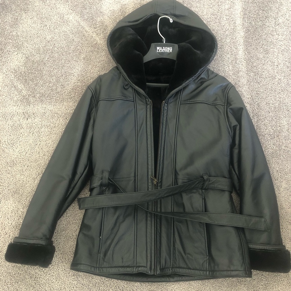 Wilson’s Leather - Black Fur Jacket